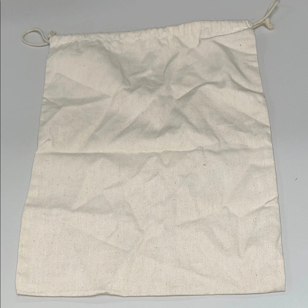 The House of Noa Cream Drawstring Dust Bag with darling print